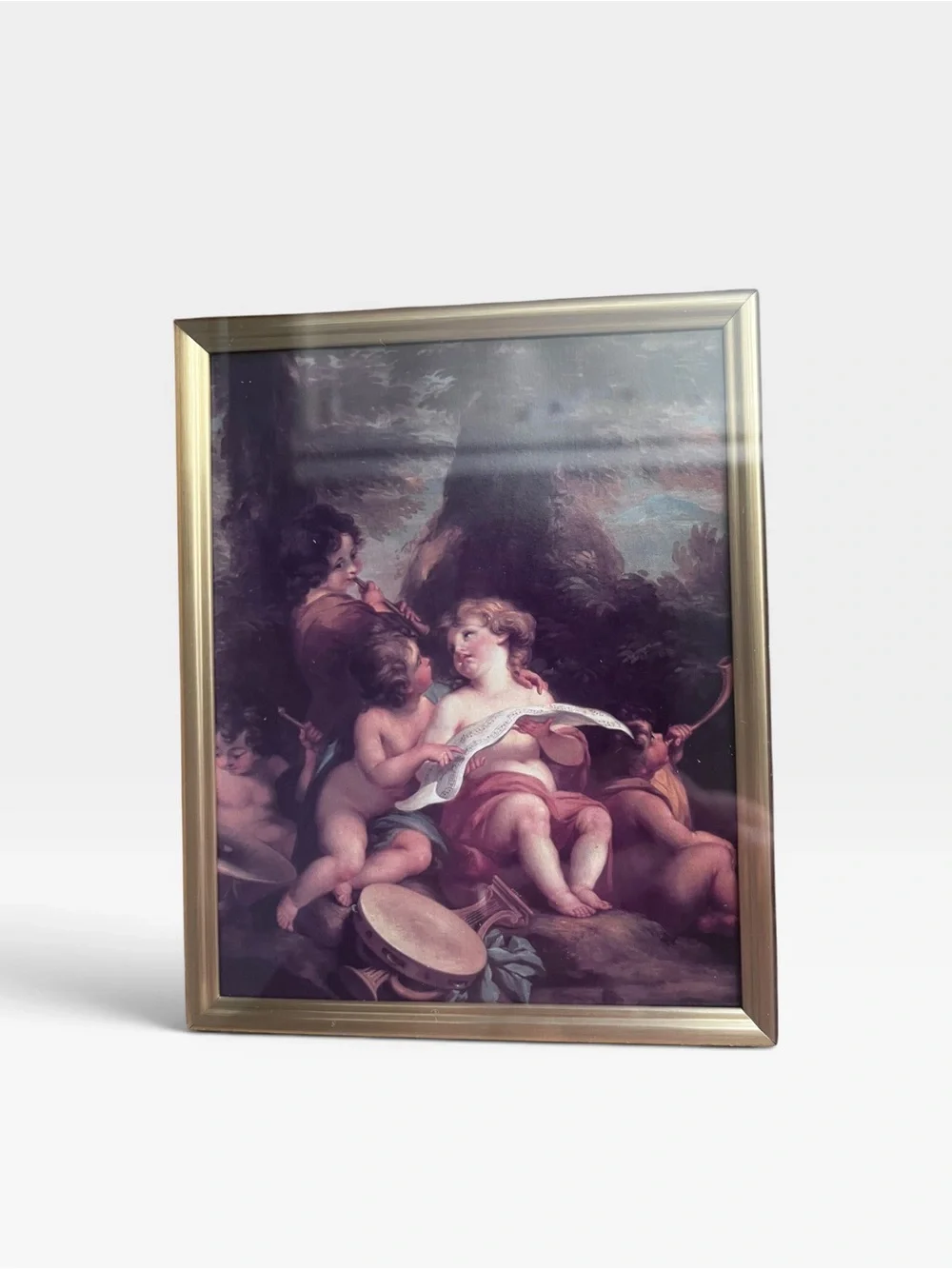 Vintage Cherubs Angels Art Painting
